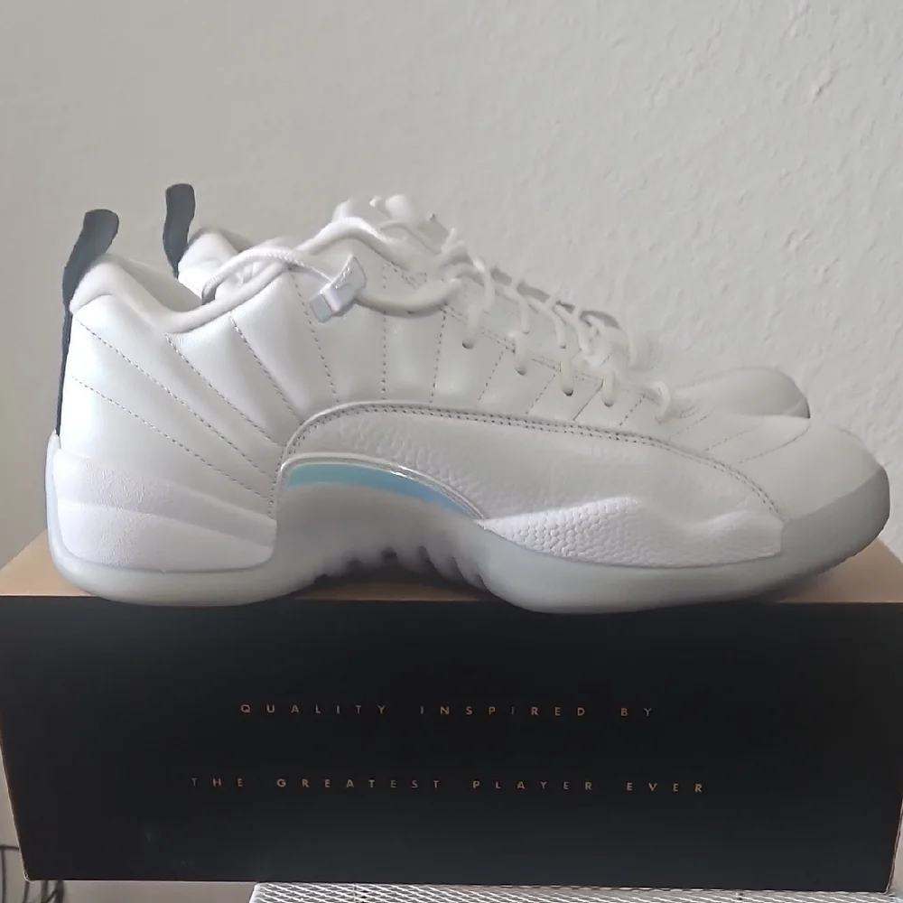 Jordan 12 Retro Low White Multi-Color Sneakers